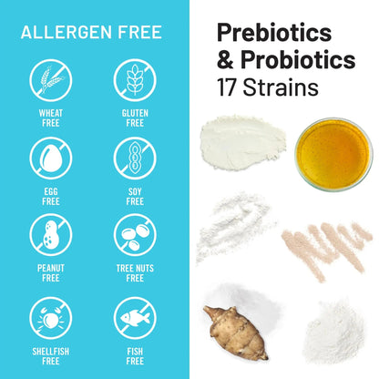 NatureWise Probiotics 70 Billion CFU - 17 Strains + Organic Prebiotics - Immune, Digestive & Gut Health Support for Women & Men - Vegetarian, Gluten-Free, Non-GMO - 30 Capsules[1-Month Supply] NatureWiseBuy Supplements Australia
