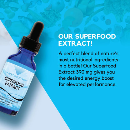 Absonutrix Superfood Extract 390 mg, 4 Oz Liquid, 302 Servings, Made in USA, Quick Absorption, Quality Potent Ingredients, Non-GMO, GMP Certified, Cruelty-Free Products Absonutrix buy supplements Au