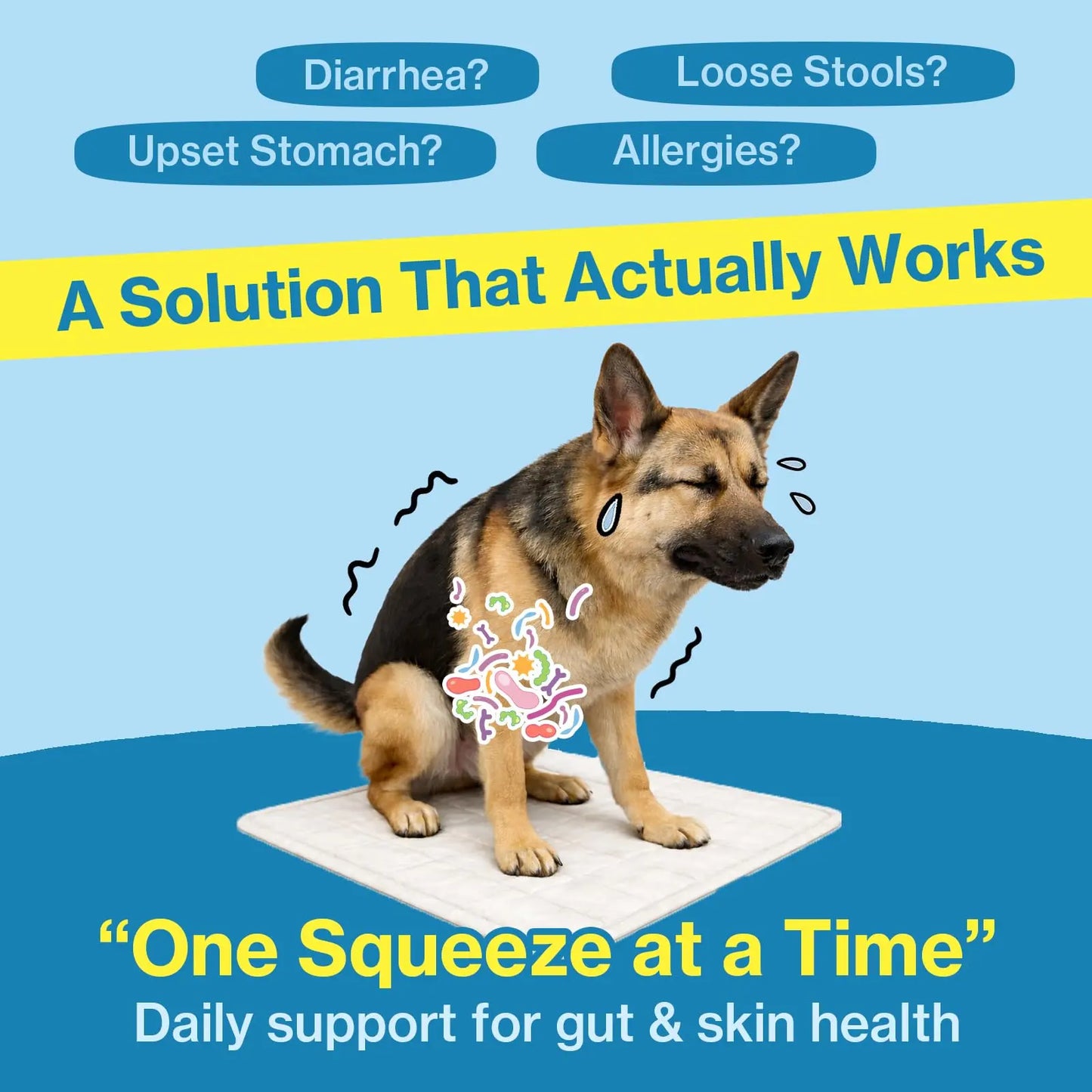 Doctor By Squeeze Probiotics for Dogs Gut Health Immunity Skin&Allergy Care Diarrhea Relief Digestive Stomach Support with L. crispatus KT-11 Lickable Paste Formula Individually Packaged, Chicken Doctor By buy supplements Au