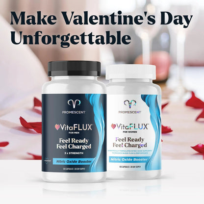 Promescent VitaFLUX Women's Nitric Oxide Booster Supplement, Boost Energy & Performance - Therapeutic Dose of Essential Amino Acids L Arginine, L Citrulline, L Carnitine, Zinc (180 Capsules) Promescent buy supplements Au