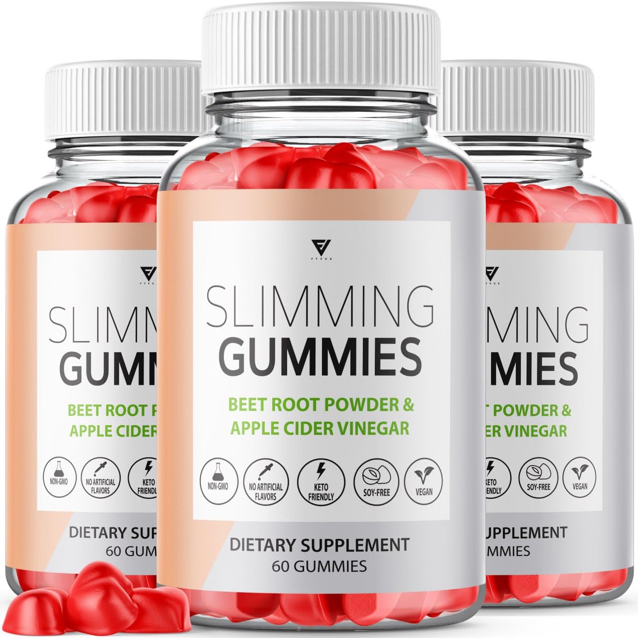 (3 Pack) Slimming Gummies It Works for Weight Loss with Apple Cider Vinegar Itworks Its Fyvus