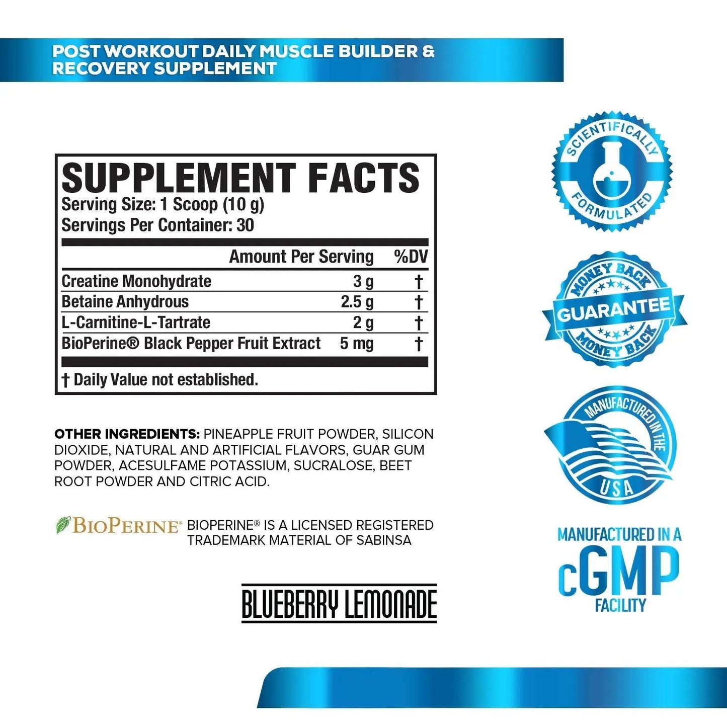 Jacked Factory NITROSURGE Pre Workout Supplement, Growth Surge Post Workout Muscle Jacked Factory