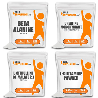 BULKSUPPLEMENTS.COM Beta Alanine Powder 1KG, with Creatine Monohydrate Powder BULKSUPPLEMENTS.COM