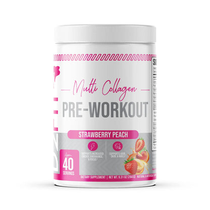 D2Fit (by Jessica Bass Women’s Pre Workout Multi Collagen (2.5g) + Biotin (150mcg) D2Fit
