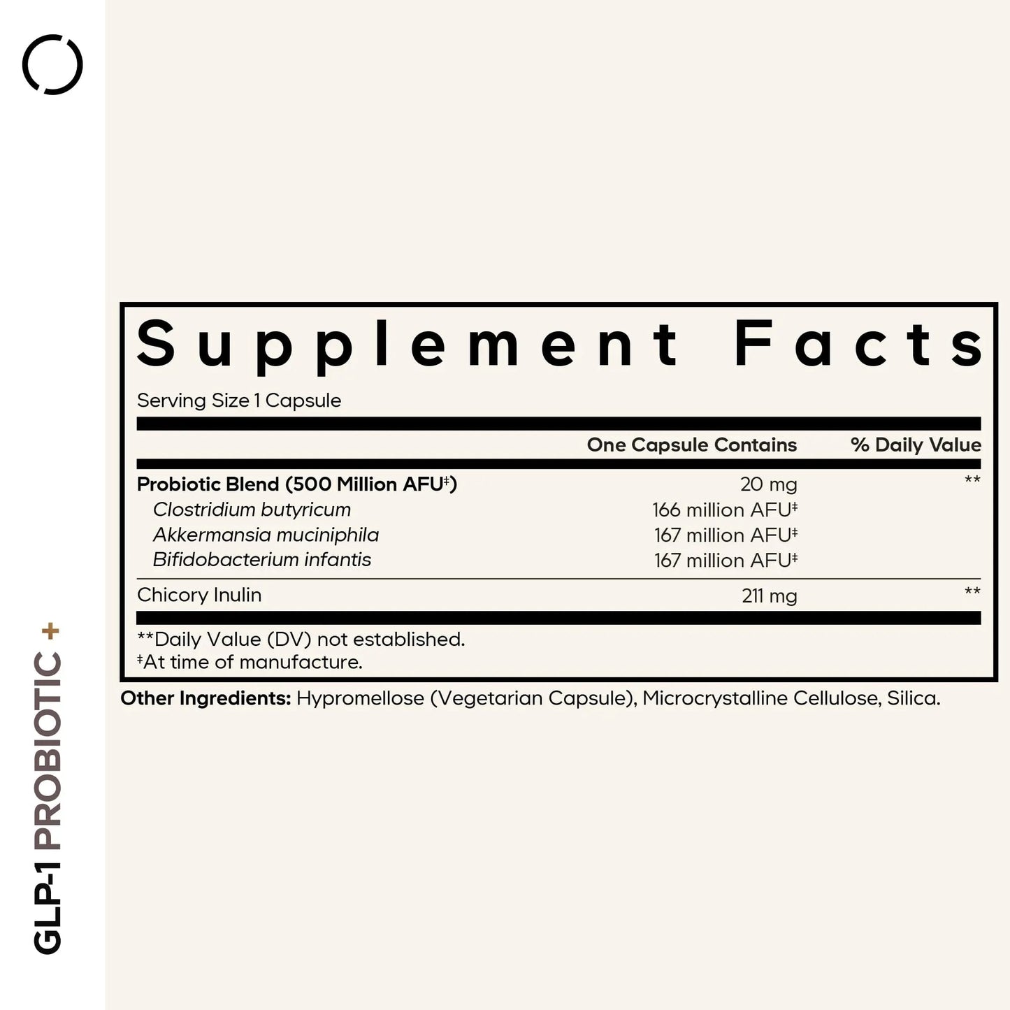 Codeage GLP-1 Probiotic+ - Live Probiotics Akkermansia, Clostridium, Bifidobacterium, Chicory Inulin Probiotic, Prebiotics & Postbiotics Supplement - 500 Million AFU, 3-Month Supply - 90 Capsules CodeageBuy Supplements Australia