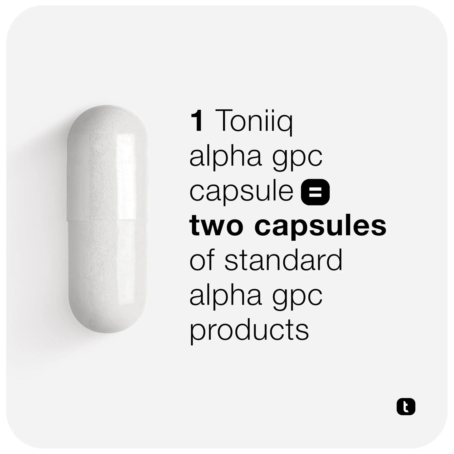 Toniiq Ultra High Purity Alpha GPC Capsules - 600mg Concentrated Formula - 90%+ Highly Purified and Bioavailable Nootropic - 120 Capsules Alpha GPC Supplement Toniiq buy supplements Au