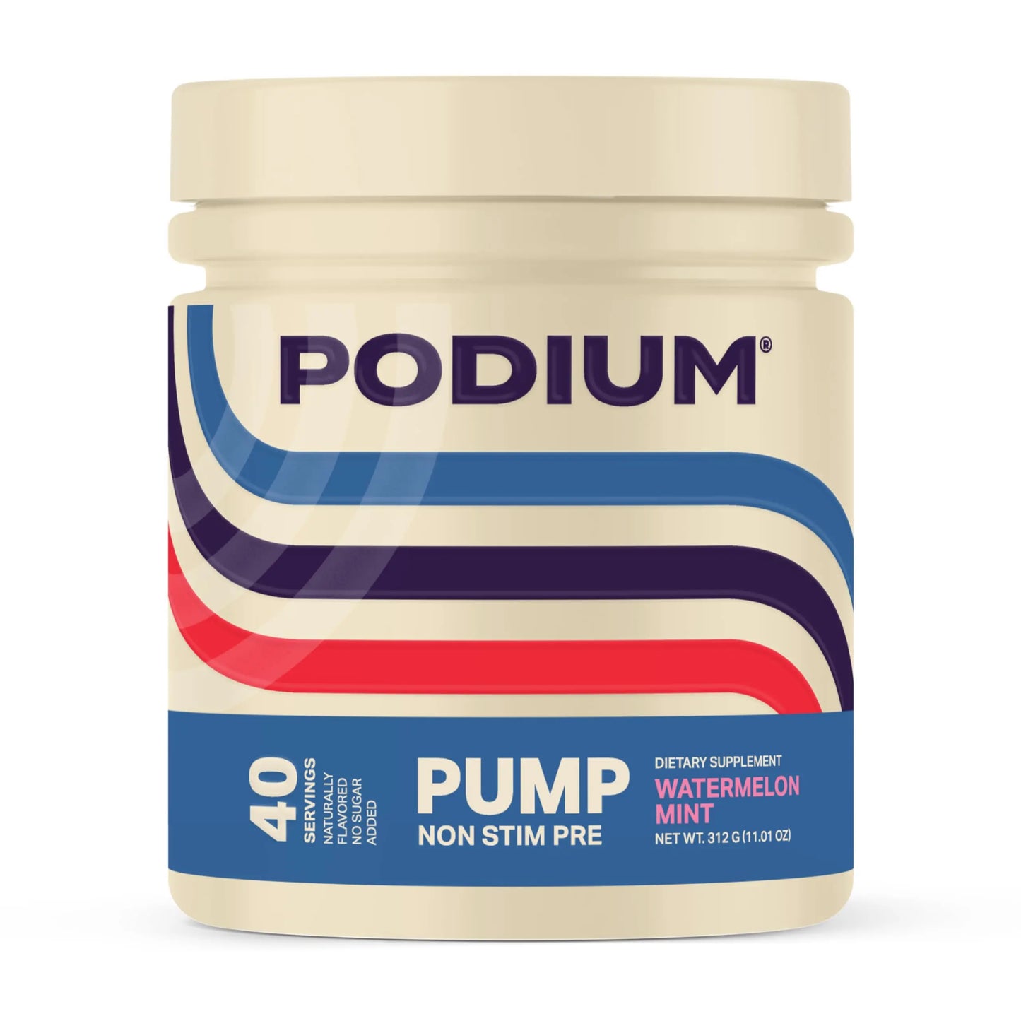 Podium Nutriton, Pump, Stimulant Free Pre-Workout, 40 Servings (Watermelon Mint) Podium Nutrition