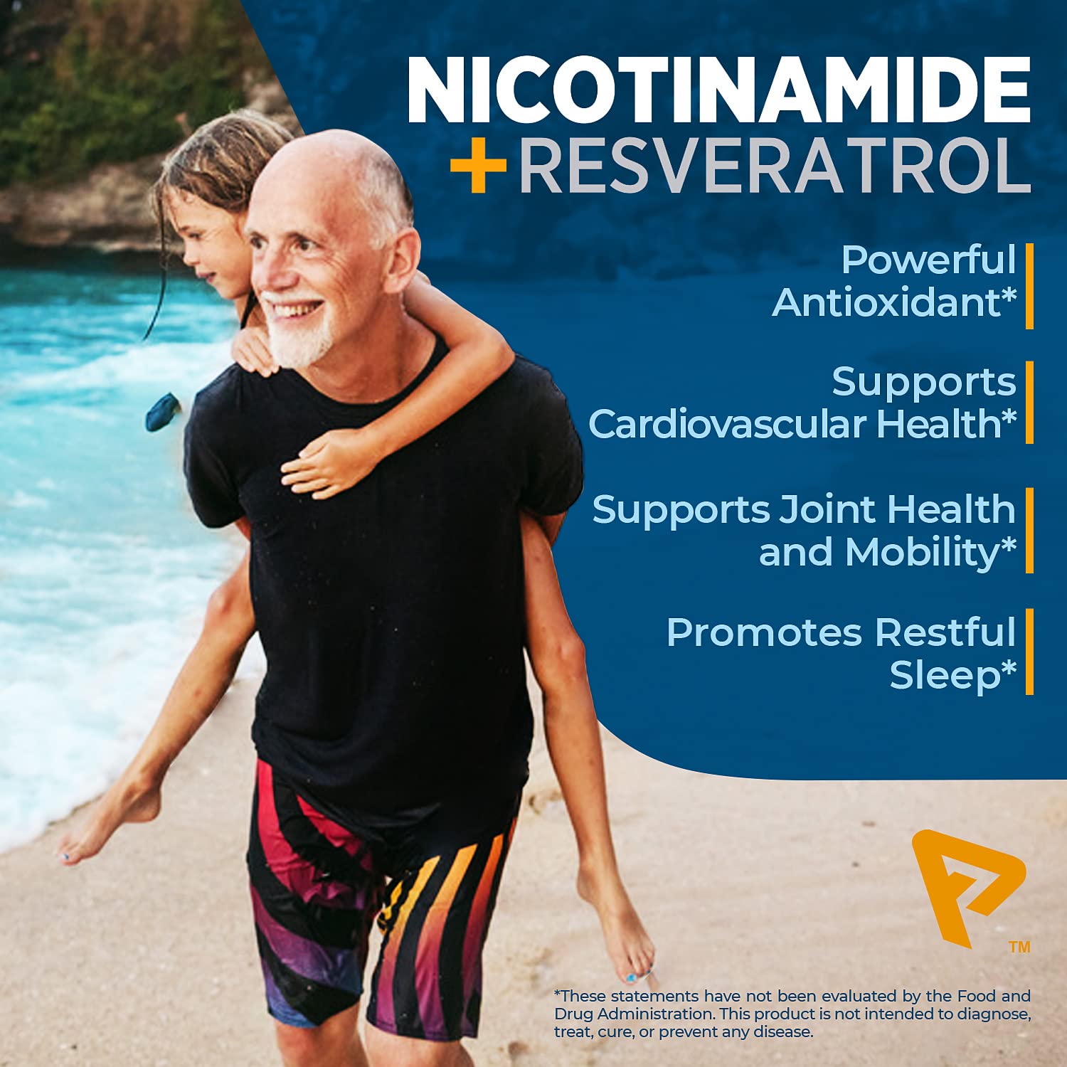 Nicotinamide 500 mg with Resveratrol 100 mg 120 Veggie Capsules - Non-GMO Vitamin B3, Supports Metabolic Health, NAD+, Skin Cell & Mitochondrial Energy Production. Made in USA for Men and Women Prime FormulasBuy Supplements Australia
