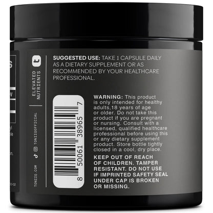 Ergothioneine with Clinically Studied MitoPrime® - High Potency 30mg with 98% Purity - Fermentation-Based L Ergothioneine Supplement - Longevity and Immune Support - Third-Party Tested, 90 Capsules Toniiq buy supplements Au