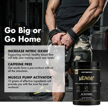 Anabolic Warfare Veiniac Muscle Pump Activator Supplement Stimulant Free Pre-Workout Anabolic Warfare
