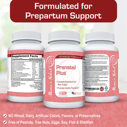 Mama’s Select Prenatal Plus, Natural Prenatal Vitamins for Women Mama's Select