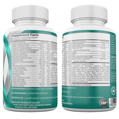 Bariatric Multivitamin with Iron – 2 Softgels Daily, Liquid-Filled Rapid-Absorption Softgels for Gastric Sleeve & Bypass Patients – Bari Liquid Force Universal Body Labs