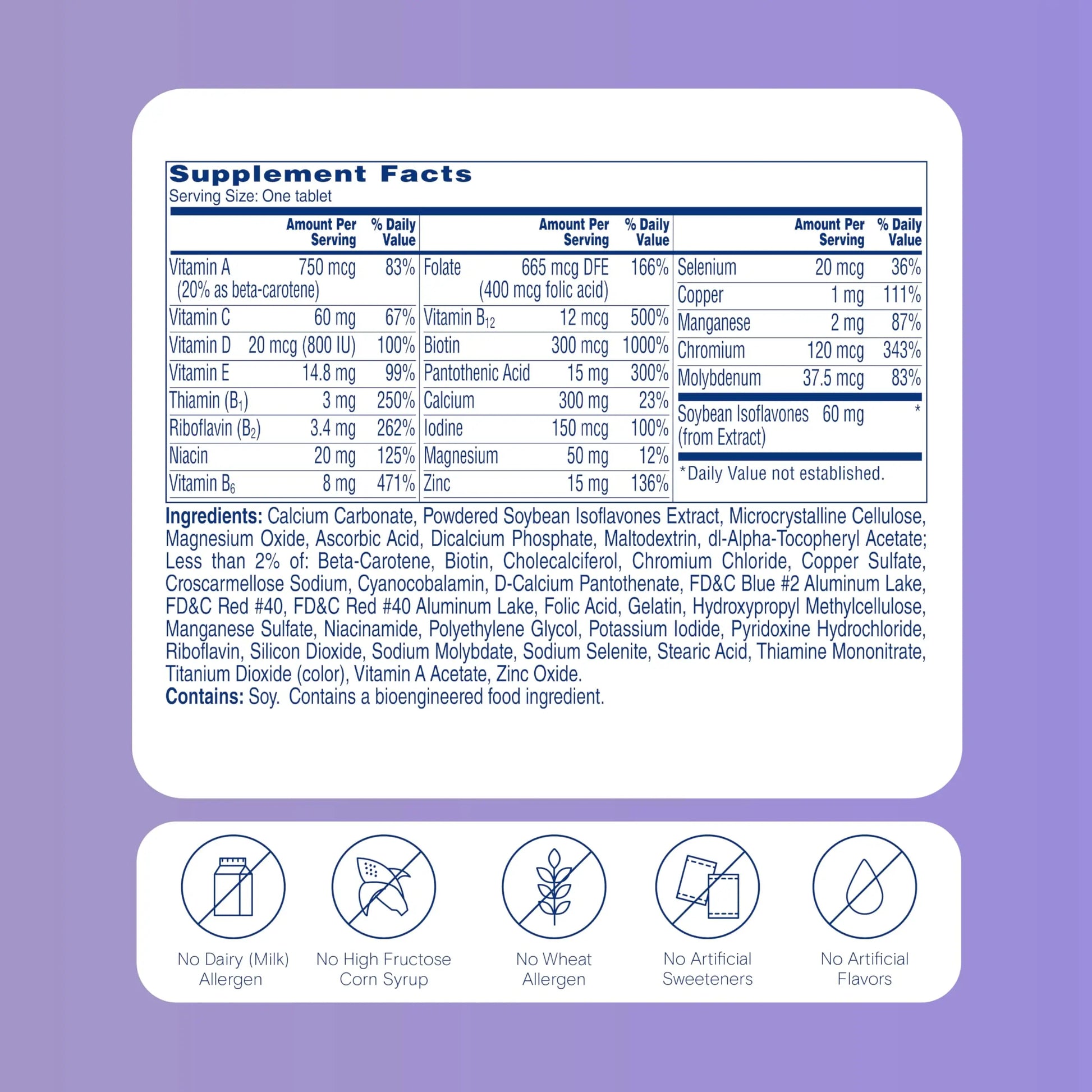 One A Day Women's Menopause Multivitamin with Vitamin A, Vitamin C, Vitamin D, Vitamin E and Zinc for Immune Health Support, Bone health, 50 Count ONE A DAY buy supplements Au