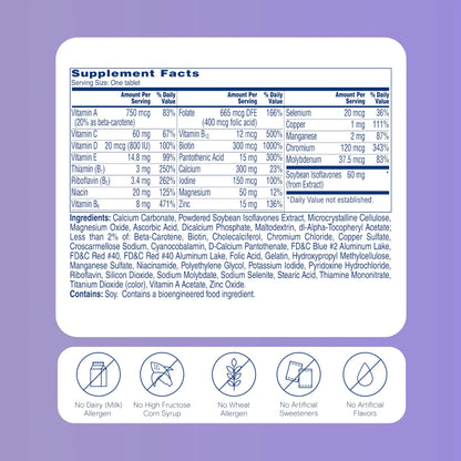 One A Day Women's Menopause Multivitamin with Vitamin A, Vitamin C, Vitamin D, Vitamin E and Zinc for Immune Health Support, Bone health, 50 Count ONE A DAY buy supplements Au