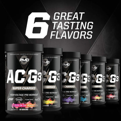 PMD Sports ACG3 Supercharged - Pre Workout - Powerful Strength, High Energy, Maximize PMD