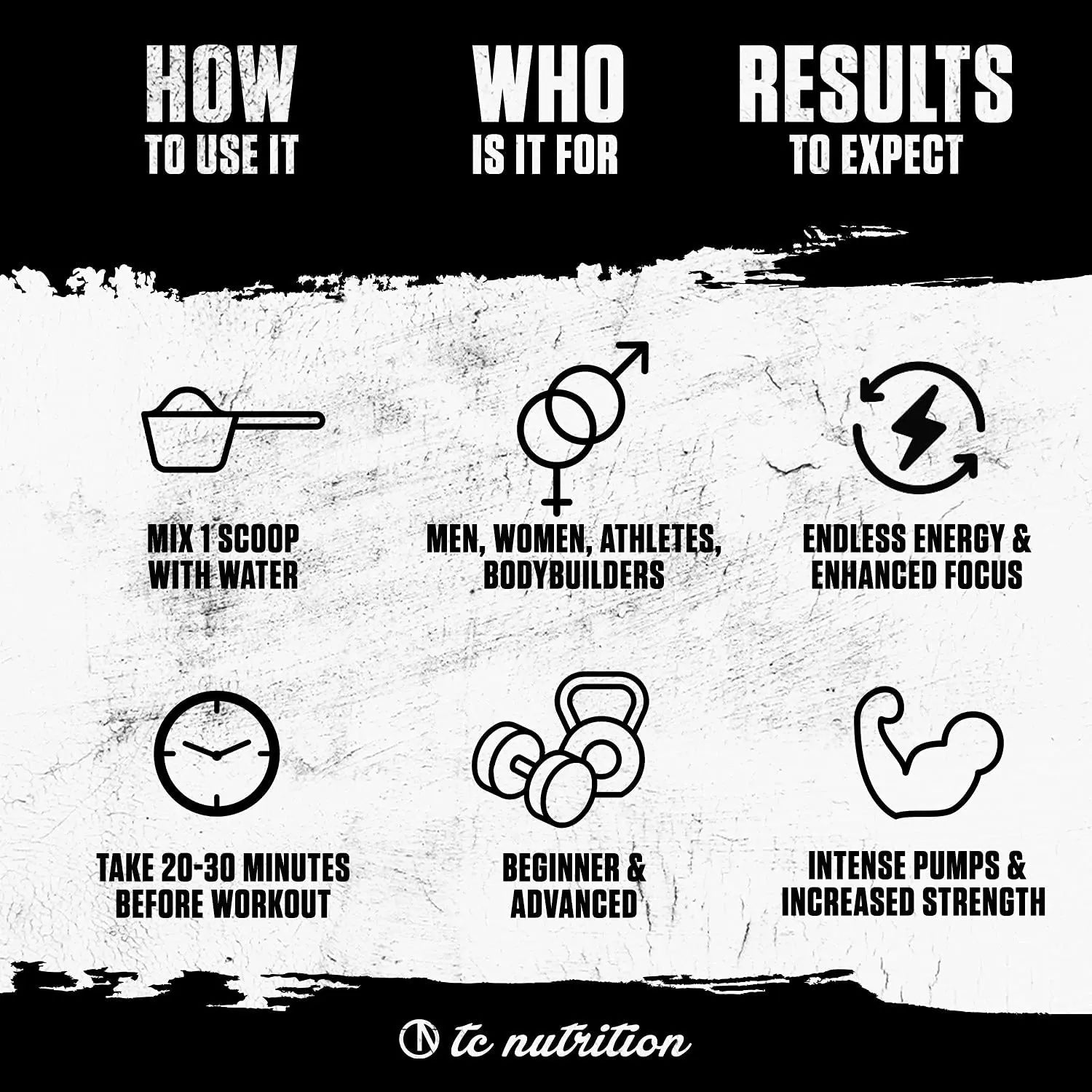 Batch 27 Pre Workout Powder - 8g Citrulline, 3.5g Beta Alanine, 2.5g Betaine, 325mg Caffeine TC Nutrition