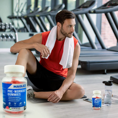 Maglez, Pre Workout Gummies for Men & Women, PreWorkout Gummy with Beta Alanine MAGLEZ