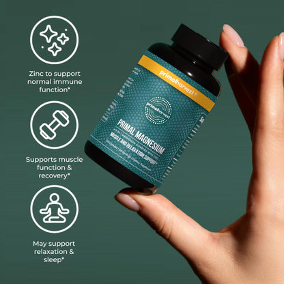 Primal Harvest Magnesium Supplement Complex 310mg by Primal Harvest with Magnesium Glycinate, Citrate, Malate, and Zinc 2 Pack, 240 Capsules Primal Harvest buy supplements Au