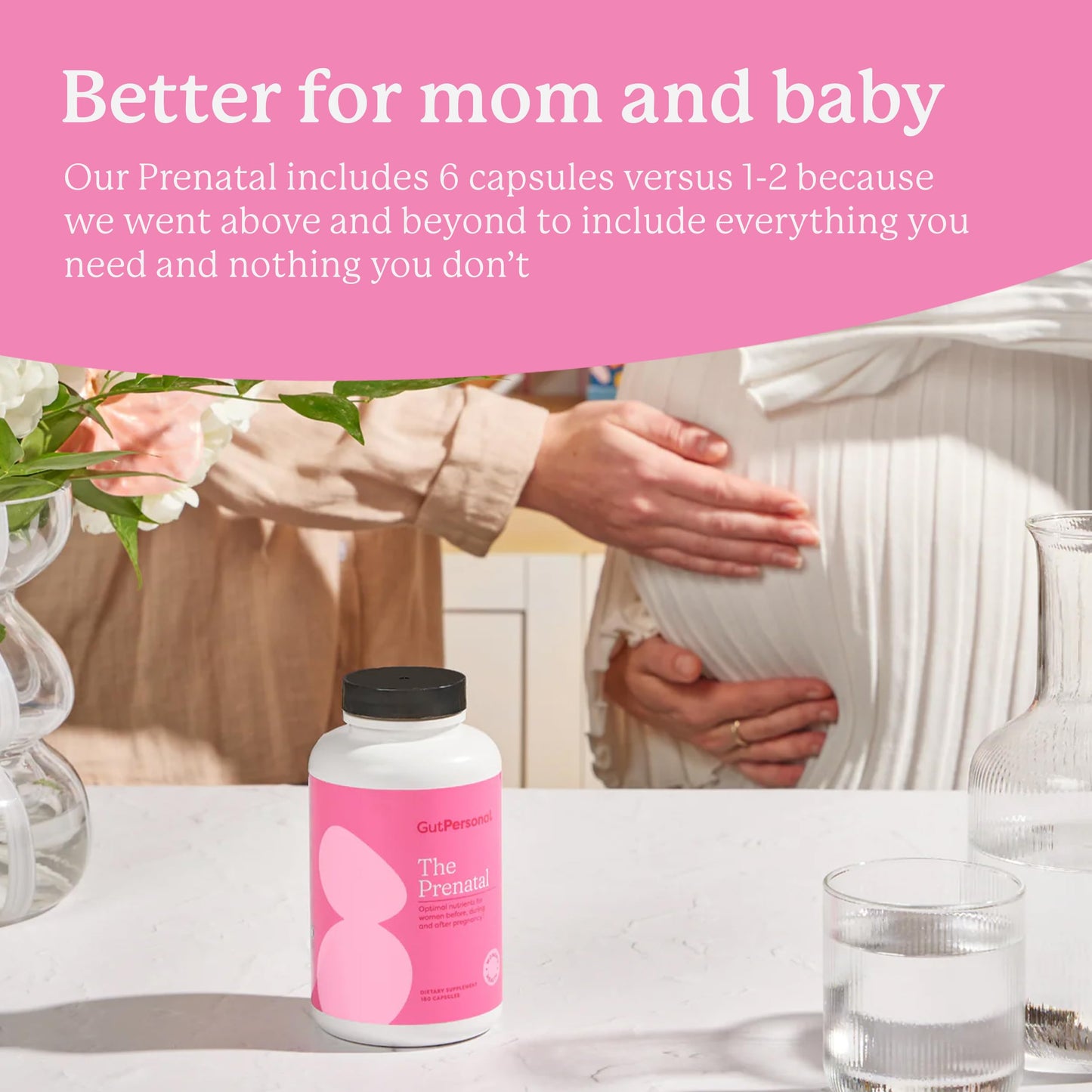 GutPersonal The Prenatal Supplement, Alleviates Morning Sickness and Contains Essential Nutrients GutPersonal