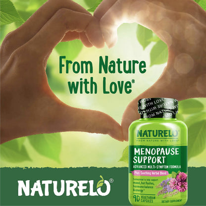 NATURELO Menopause Support, Advanced Multi-Symptom Formula w/Soothing Herbal Blend NATURELO