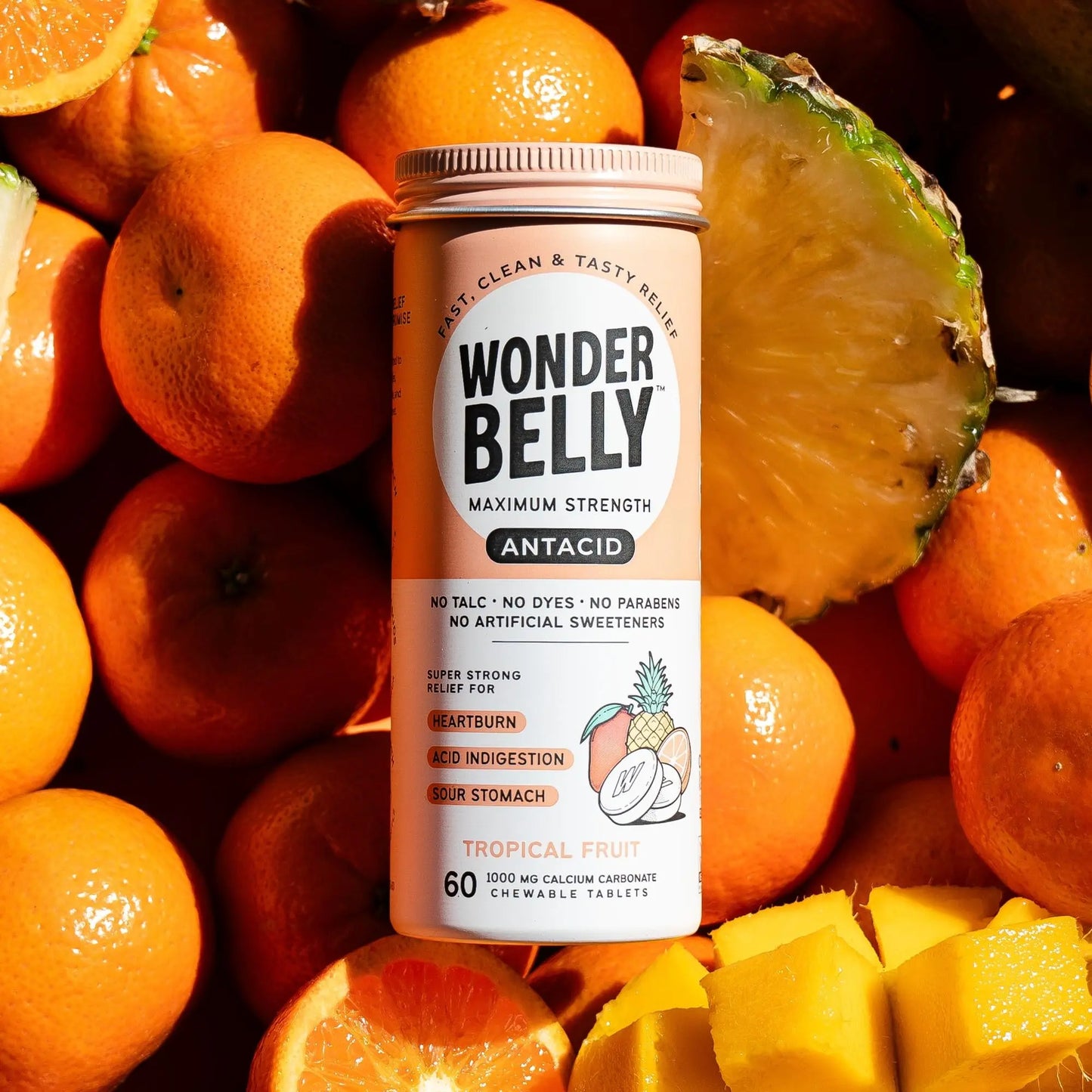 Wonderbelly Antacid, Effective Heartburn and Instant Acid Indigestion Relief, Maximum Wonderbelly