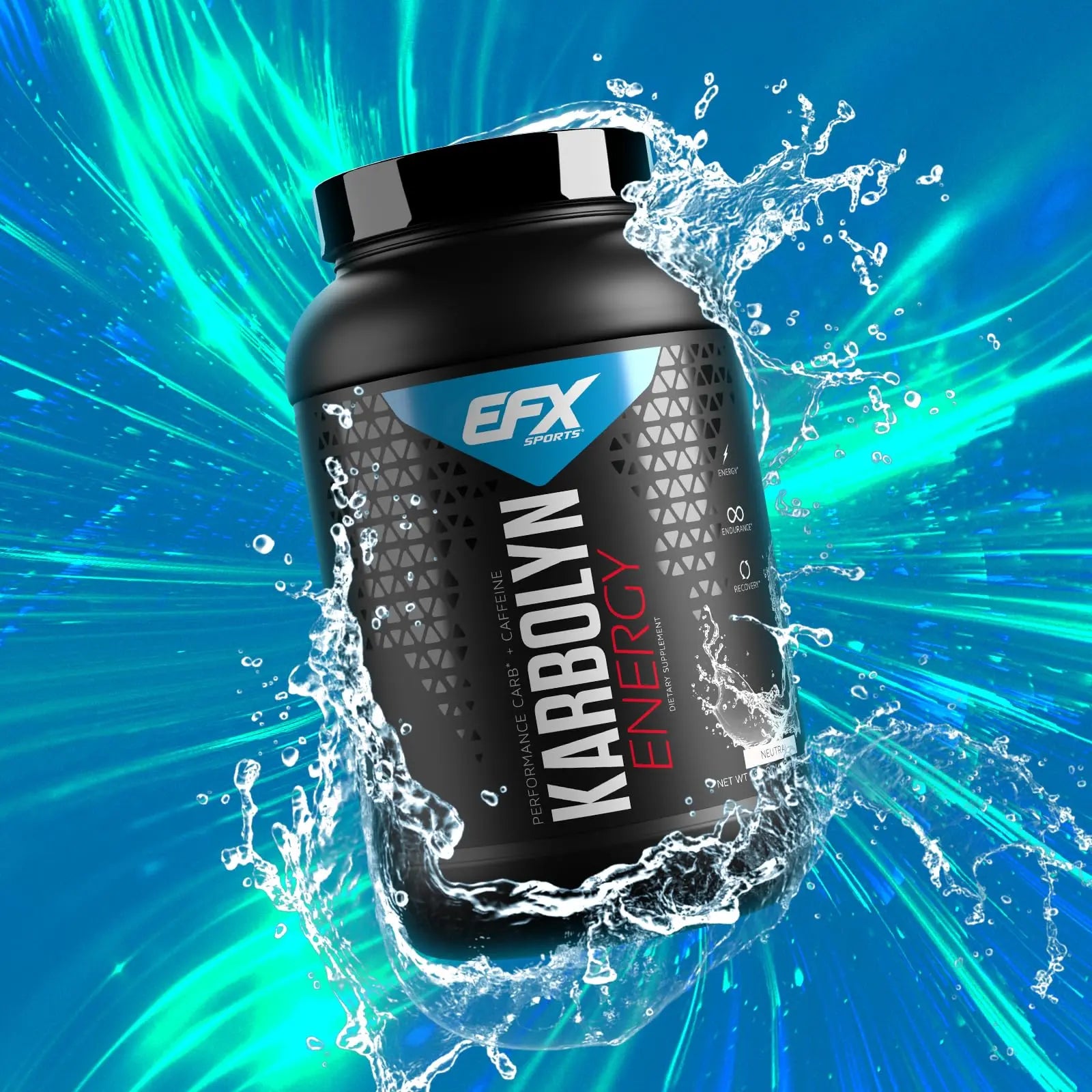 EFX Sports Karbolyn Energy | Performance Carbohydrate Powder + Caffeine | Carb Load EFX Sports