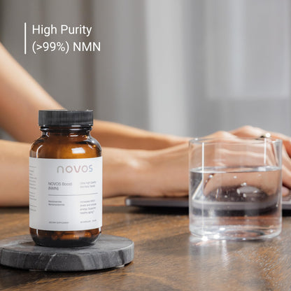 Novos Boost NMN - Contains 250 mg of High-Purity NMN, 60 Capsules, Supports Cellular Repair and DNA Protection, Boosts NAD+ NovosBuy Supplements Australia