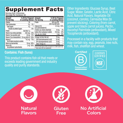 Olly The Essential Prenatal Gummy Multivitamin, 30 Day Supply OLLY