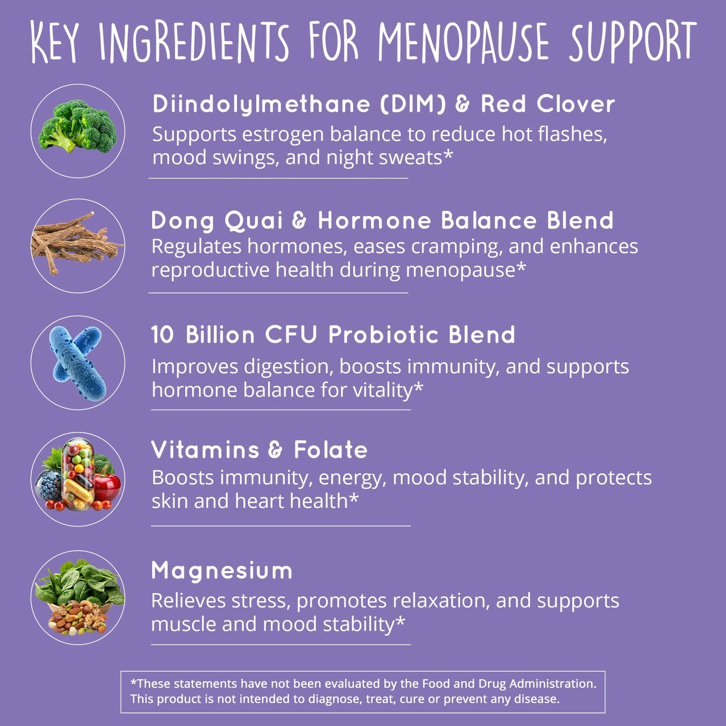 Menopause Supplements for Women – DIM Supplement + Probiotics | Estrogen Metabolism & Hormone Balance Support | Perimenopause Relief | Hot Flashes, Mood Swings & Night Sweats | Dong Quai | 60 Ct Happy Healthy HippieBuy Supplements Australia