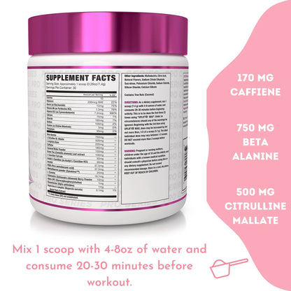 NLA for Her Pre/Intra Workout Stack (Includes Her Thermogenic Amino Georgia Peach NLA for Her