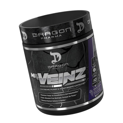 DRAGON PHARMA Mr. Veinz Stim Free Pre-Workout, Extreme Pump & Nootropic Catalyst DRAGON PHARMA