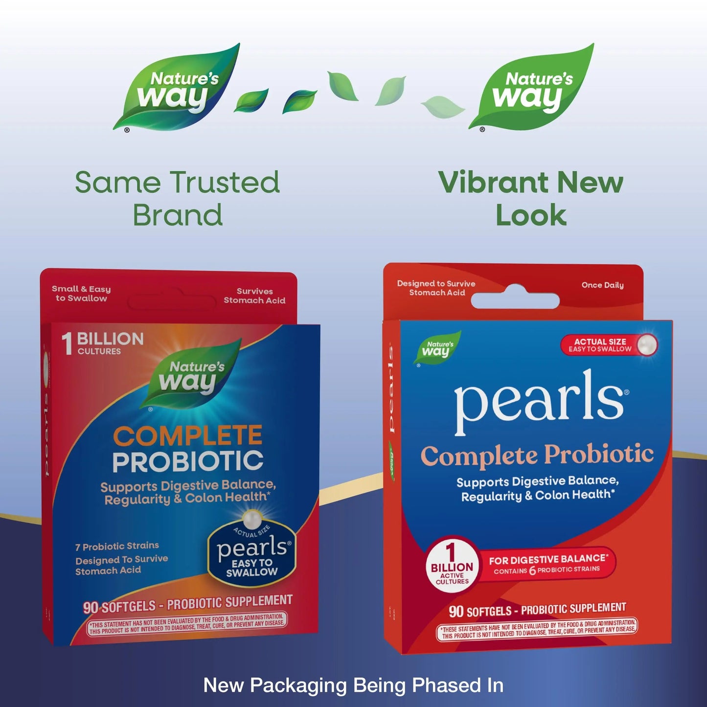 Nature's Way Probiotic Pearls Complete, 1 Billion Live Cultures, 90 Softgels Nature's WayBuy Supplements Australia