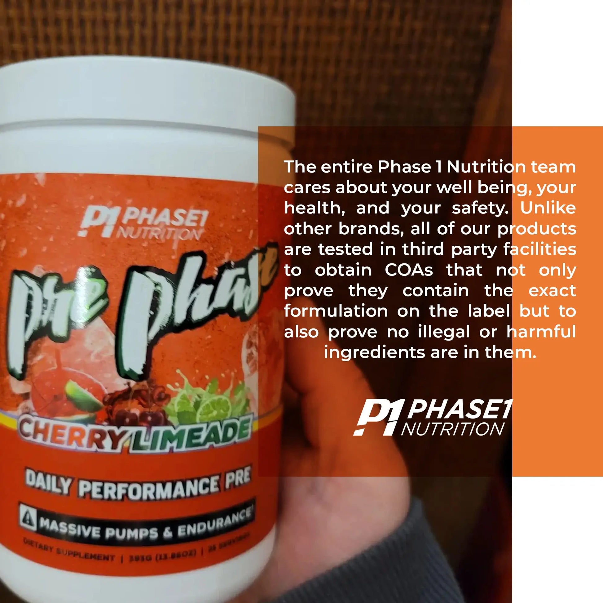 Pre Phase Daily Driver Preworkout - Phase 1 Nutrition (Cherry Limeade, 25 Servings) Phase One Nutrition