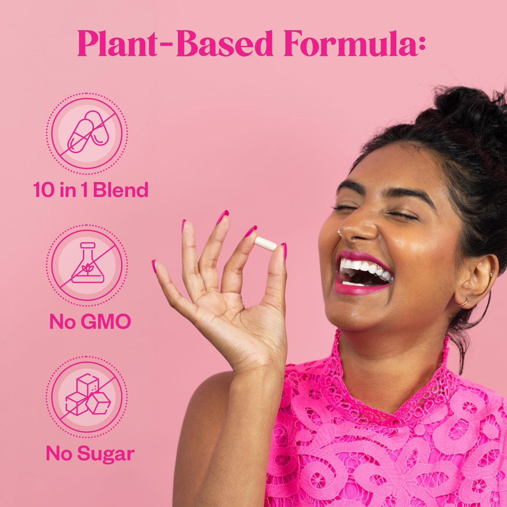 My Happy Flo PMS Support Supplement for Women with Iron, PMS Relief Hormone Support for Women, 10-in-1 PMDD Supplements for Women | DIM & I3C Indole-3-Carbinol for Cramp Relief, Heavy Flow - 60 Caps My Happy FloBuy Supplements Australia