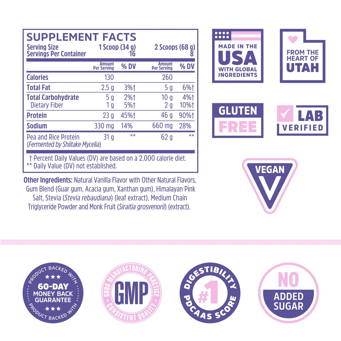 Zhou Nutrition Plant Based Vegan Protein Powder, Best Absorption Digest Score, Complete Zhou Nutrition