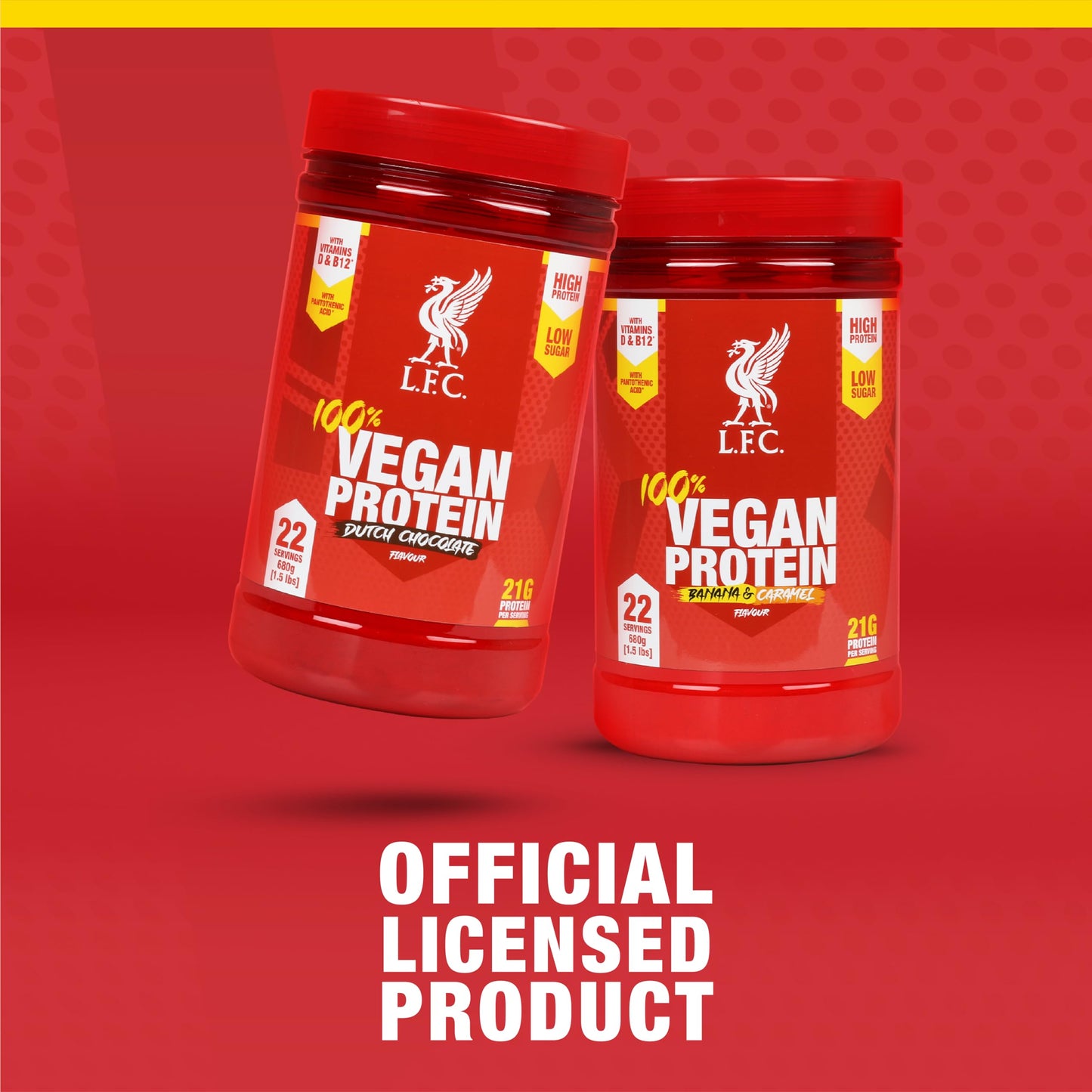 LFC Vegan Protein Powder Banana Caramel Flavour 680g 100% Vegan Protein Powder 21g High Protein, Vector Consumer