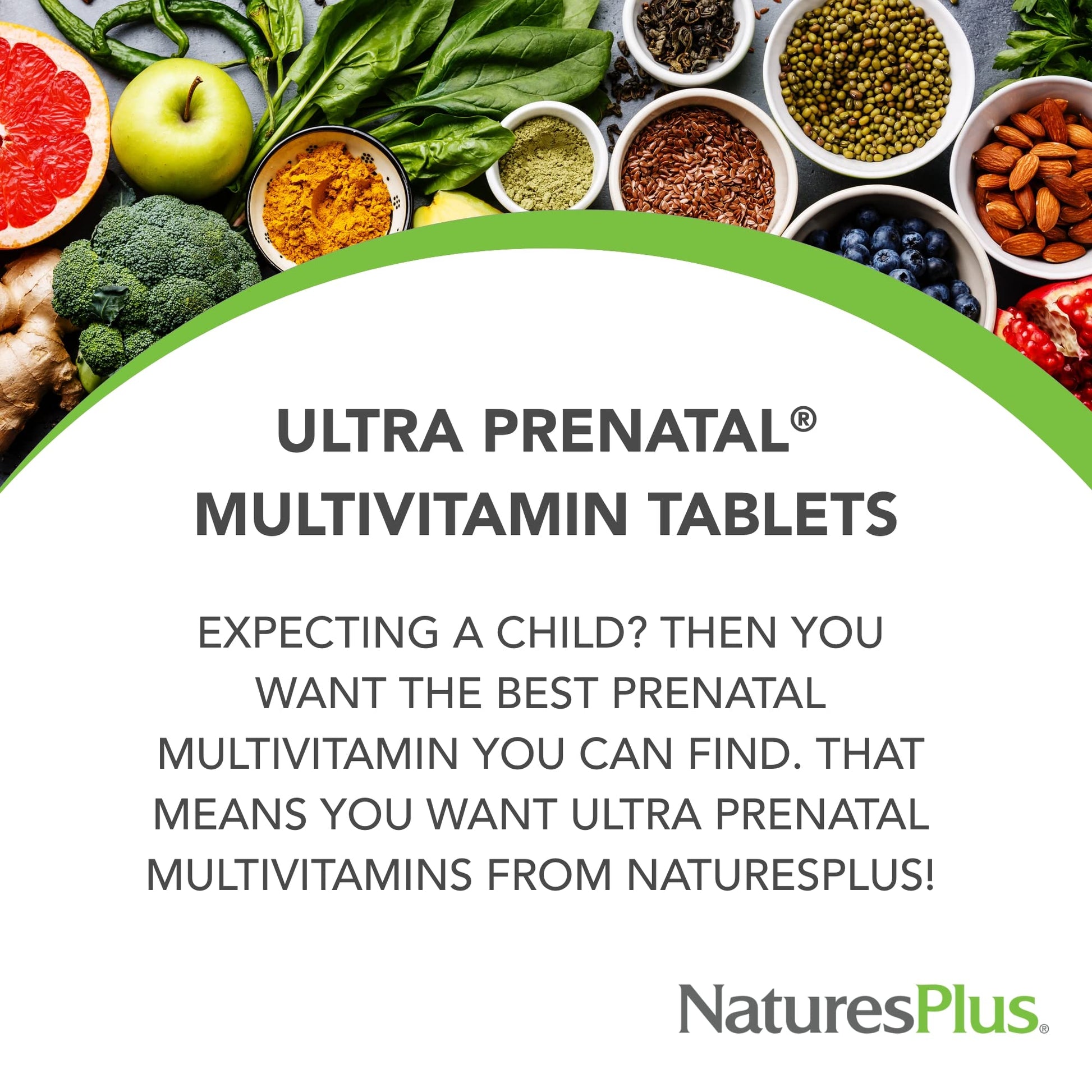 NaturesPlus Ultra Prenatal Multivitamin - 800 mcg Folate, 90 Vegetarian Tablets - Prenatal Supplement Nature's Plus