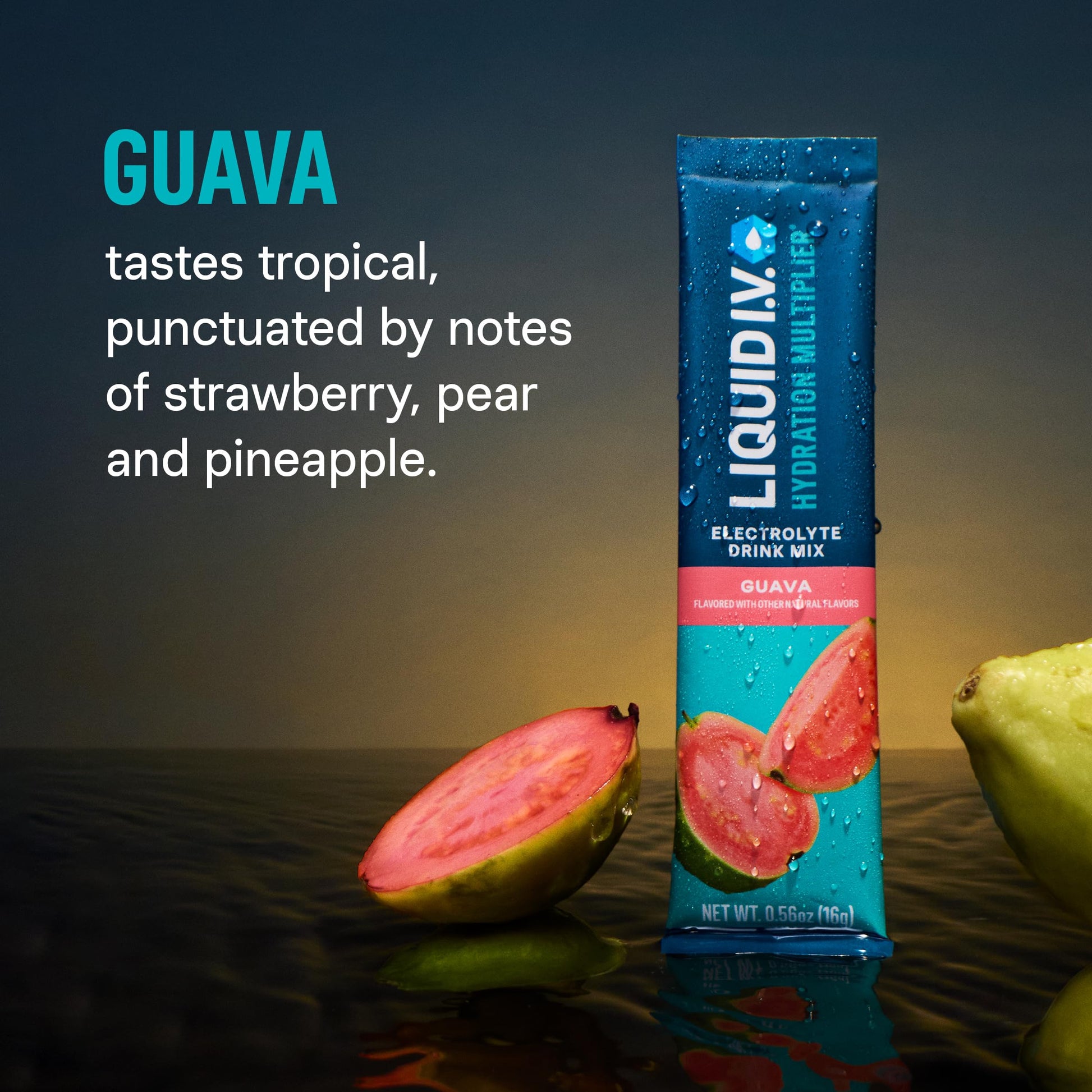 Liquid I.V.® Hydration Multiplier - Guava | Electrolyte Powder Drink Mix | 1 Pack (16 Servings) Liquid I.V.Buy Supplements Australia