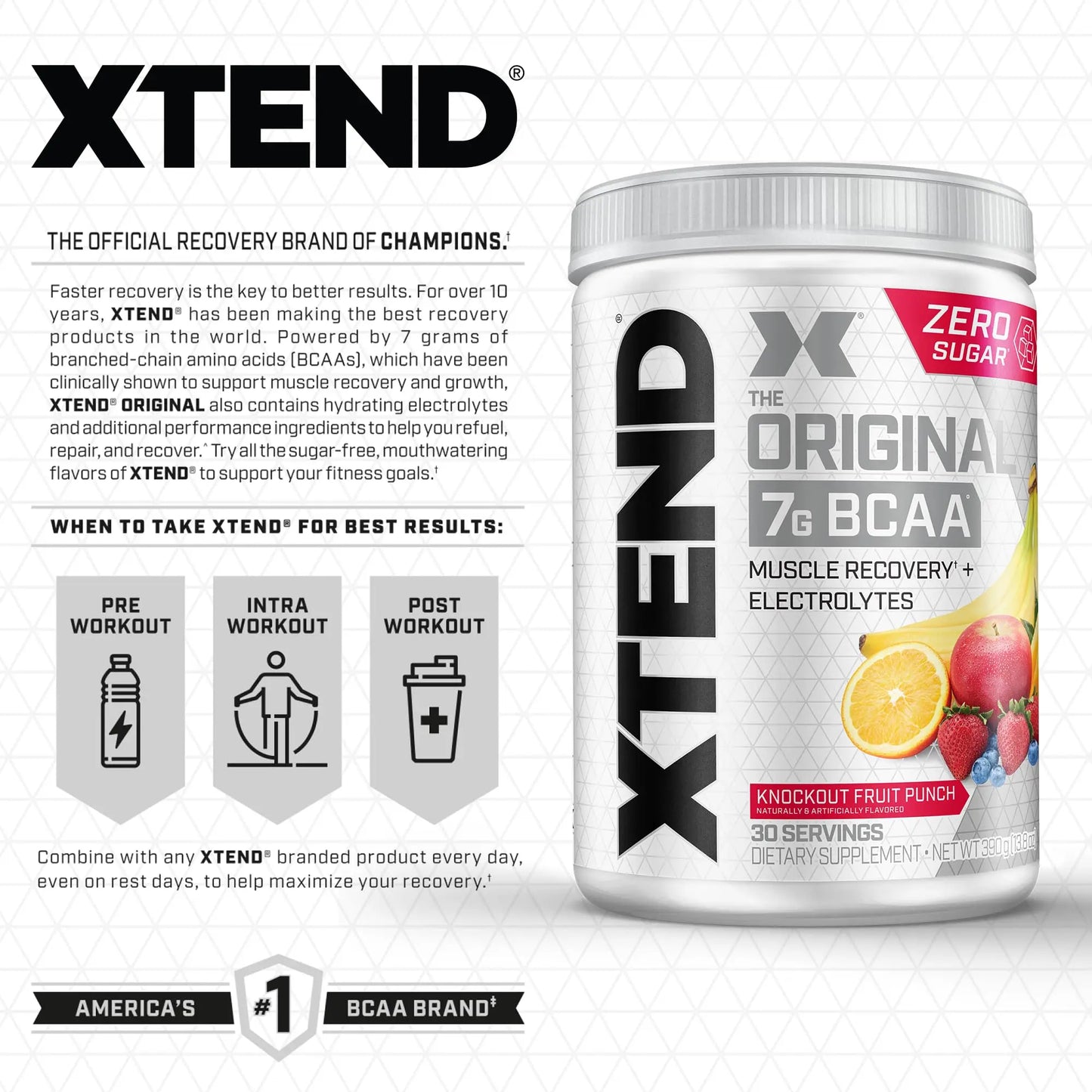 Cellucor Pre Workout & BCAA Bundle, C4 Original Pre Workout Powder, Fruit Punch Scivation