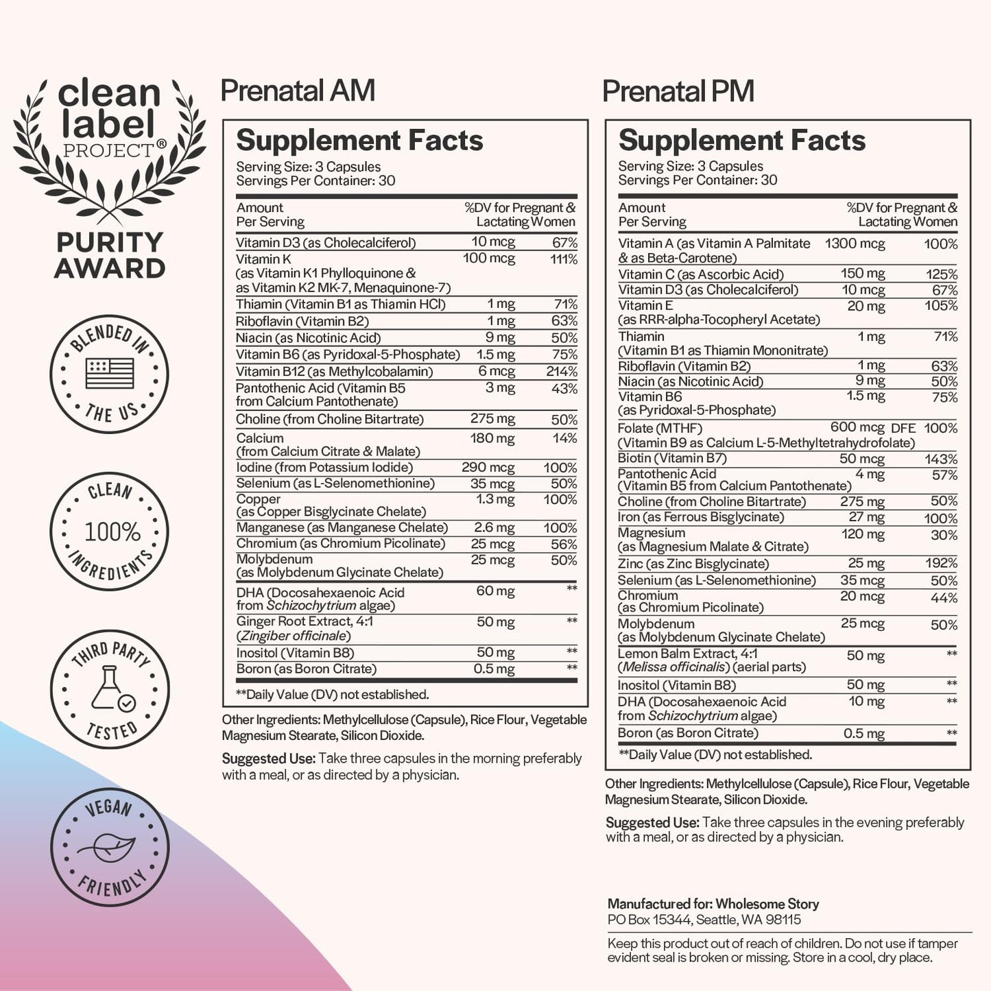 Her Premium TTC Fertility Support Bundle: Myo-Inositol & D-Chiro Inositol | Prenatal & Postnatal Vitamins Wholesome Story