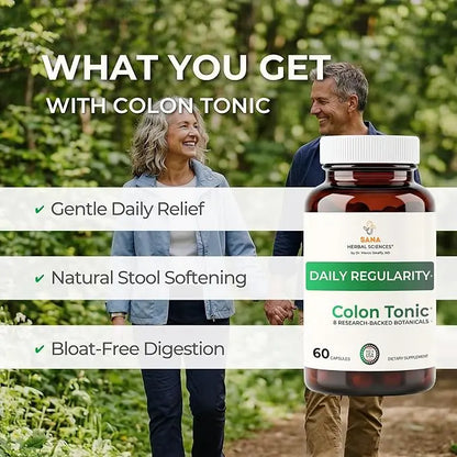 Natural Stool Softener for Constipation Relief – Safe for Daily Use & Postpartum | Gentle Herbal Formula for Adults & Seniors | 60 Capsules | Sana Herbal Sana Herbal Sciences buy supplements Au