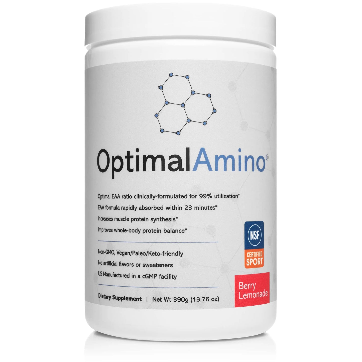 OptimalAmino Best Pre/Post Workout Recovery Drink, 99% Utilization Essential Amino Acid optimal amino