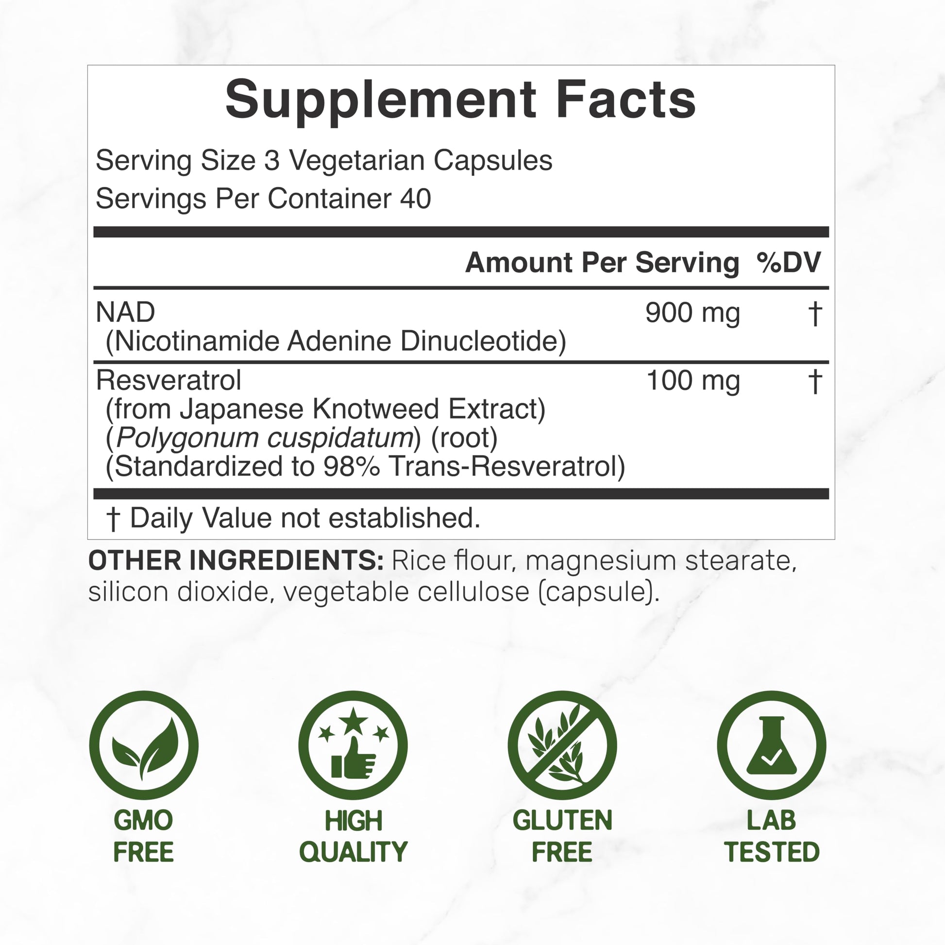 NAD+ Resveratrol Supplement 1,000mg Per Serving, 120 Veggie Capsules | 2-in-1 Extra Strength NMN Supplement Alternative | NAD Supplements for Women & Men | Non-GMO, Gluten Free DEAL SUPPLEMENTBuy Supplements Australia