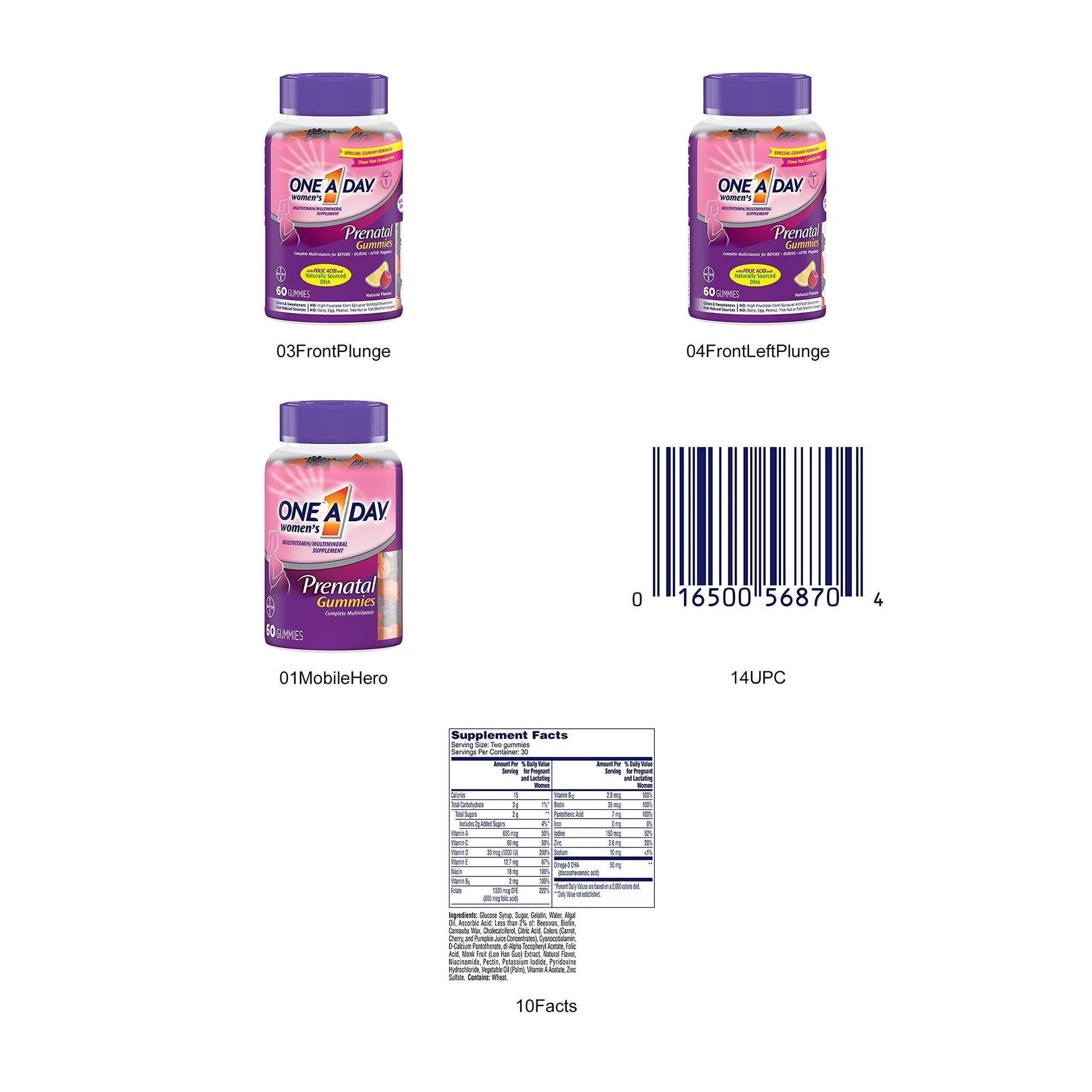 One A Day Women's Prenatal Gummies, 60 Count ONE A DAY