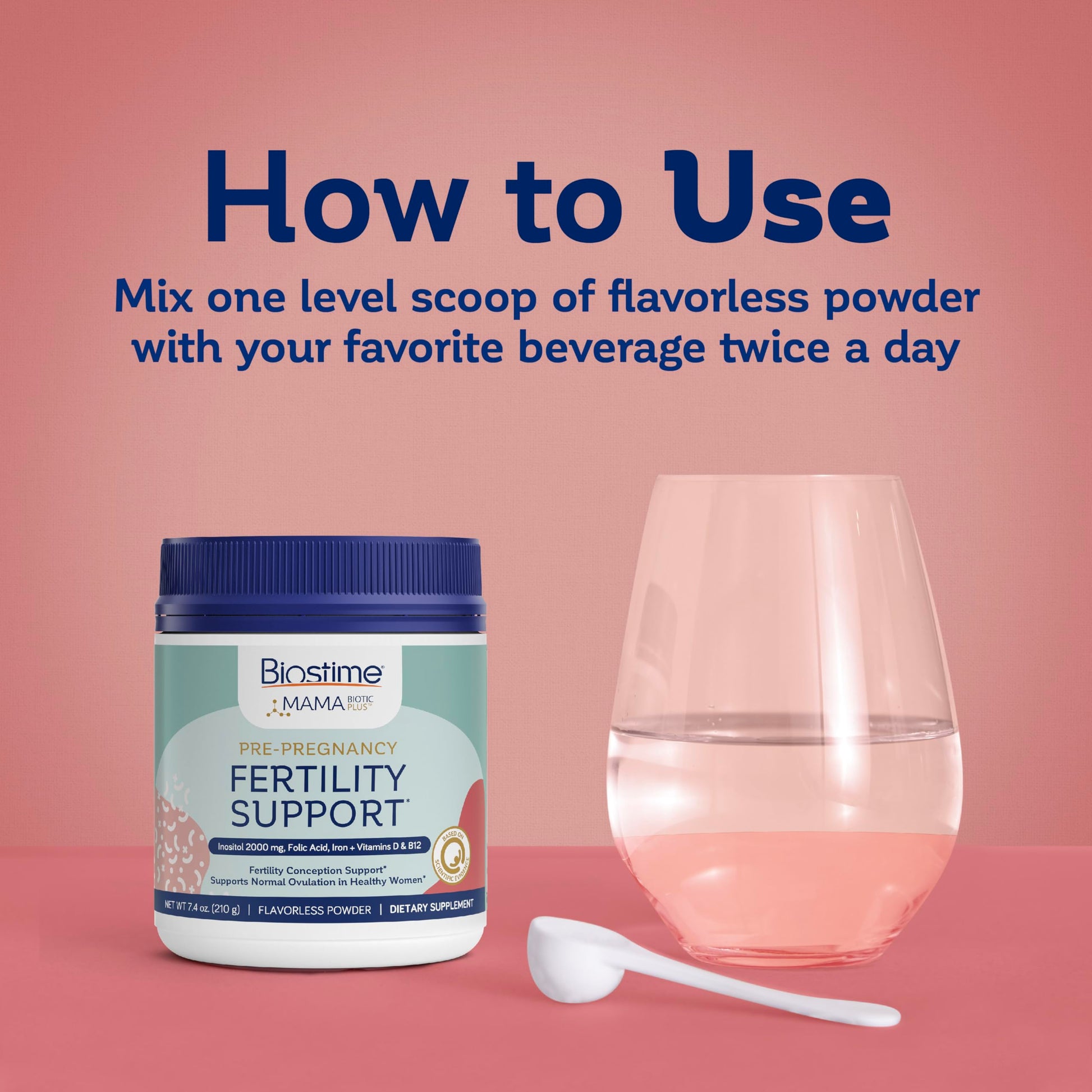 Biostime Mamabiotic Fertility and Conception Support Inositol Supplement | Folic Acid, Zinc, Selenium Biostime