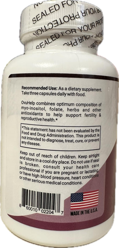 OvuHelp Fertility For Women combines optimum composition of world-renowned herbs, nutrients Action Care Wellness
