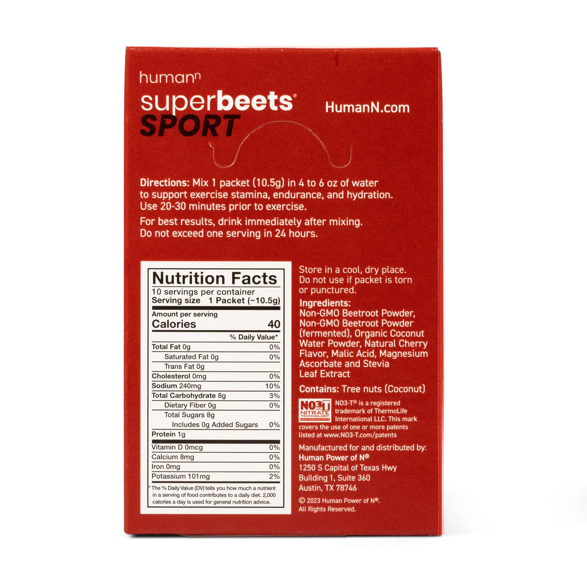 humanN SuperBeets Sport & SuperBeets Sport 10 Count humanN