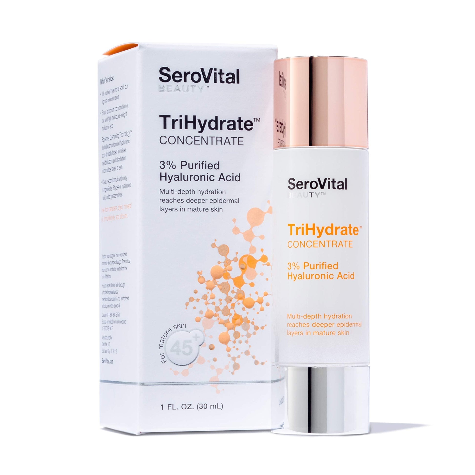 SeroVital Beauty TriHydrate Concentrate - 3% Hyaluronic Acid - 3 Forms - Anti Aging 