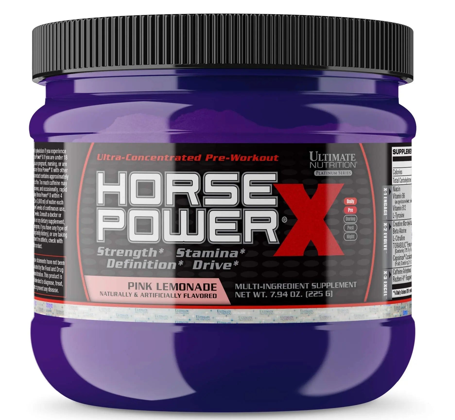 Ultimate Nutrition Horse Power X, Concentrated Pre Workout Supplement, Creatine Ultimate Nutrition