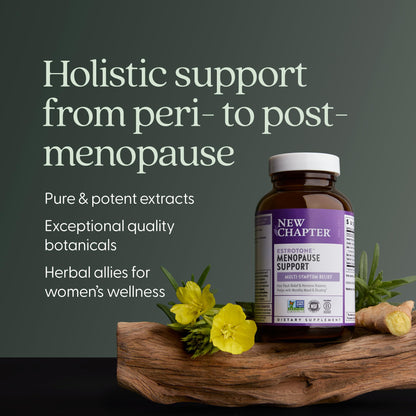 New Chapter Menopause Supplement - Estrotone Herbal Hormone Balance for Women in Perimenopause, with Black Cohosh for Hot Flash Relief & to Reduce Night Sweats + Vitex, No Added Hormones - 60 ct New ChapterBuy Supplements Australia